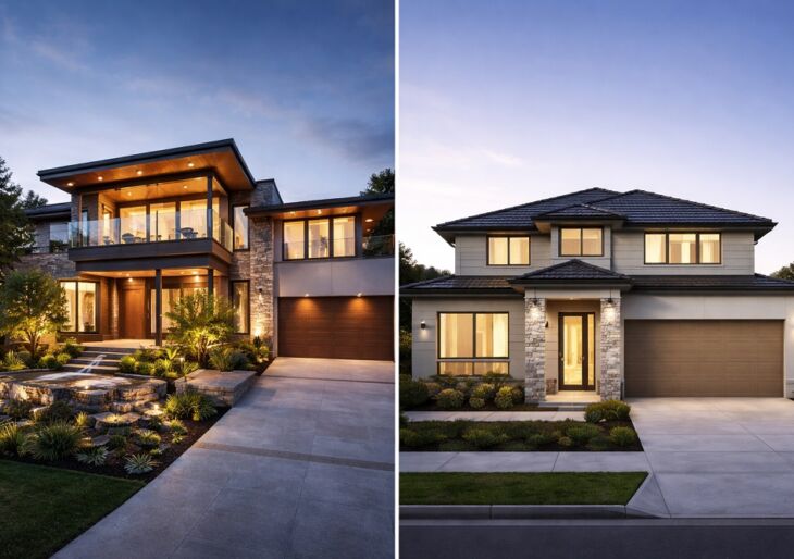 custom home vs project home