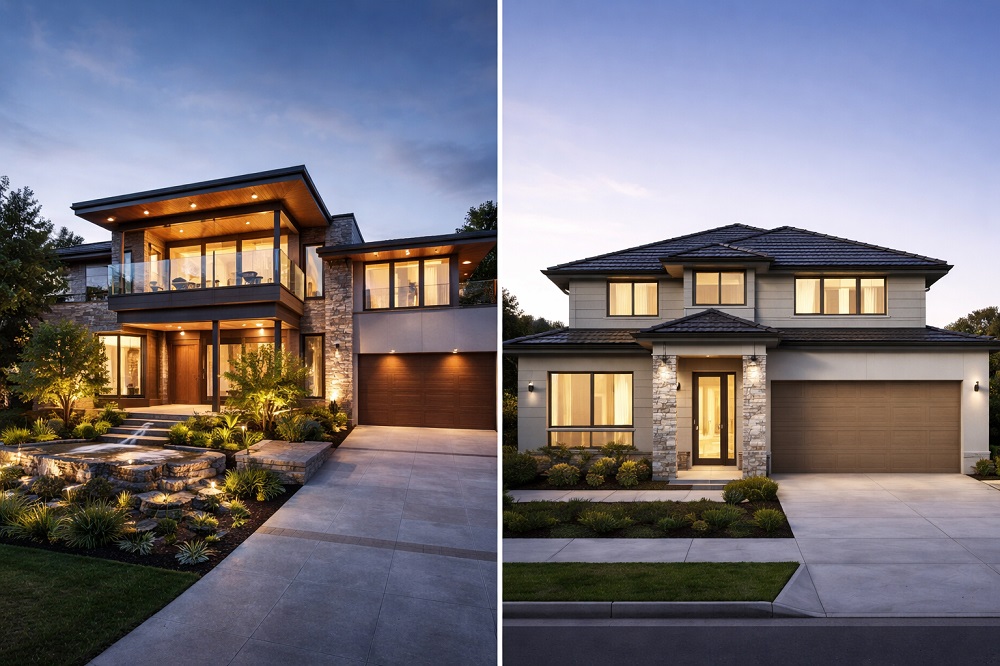 custom home vs project home